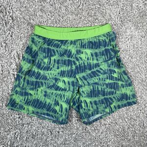 Janji Traverse Shorts Men's Small Activewear Blue Green Stretch Performance Line